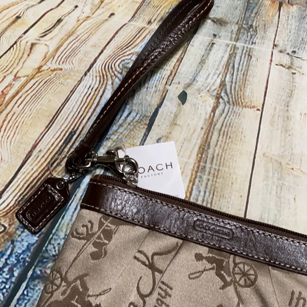 Coach Signature Collection Wristlet NWT